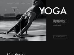 YOGA STUDIO // design website // landing page