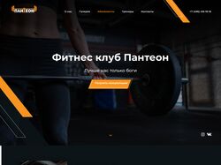 полноценный web  сайт фитнес клуба 