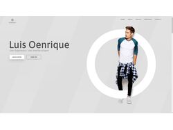 Адаптивная верстка landing-page: Luis Oenrique.