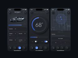 Редизайн приложения Tesla