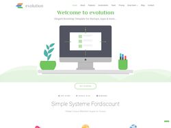 Верстка адаптивного лединга "Evolution"
