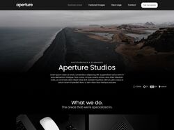 Адаптивная верстка  "Apeture"