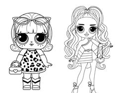 Ілюстрації дитячих персонажів для веб-розмальовки