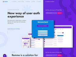 Адаптивная верстка и анимация Landing Page Remme