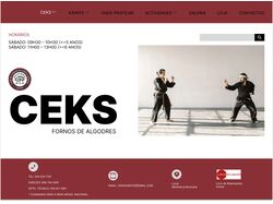Дизайн сайта для секции карате "Ceks"