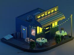 3-D модель кафе