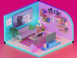 3-D модель комнаты