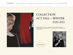 Valentino E-commerce website redesign