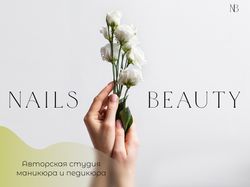 Landing page for studio "Nails Beauty"