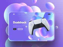 Landing page for Dualshock