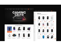 Desing landing page / Gaming gear store