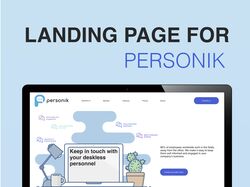 Дизайн сайта для сервиса Personik