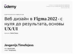 Сертификат от Udemy