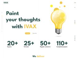 Адаптивна верстка сайту " IVAX"