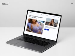 Дизайн сайта для магазина женского нижнего белья