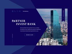Дизайн корпоративного сайта, Partner Invest Bank