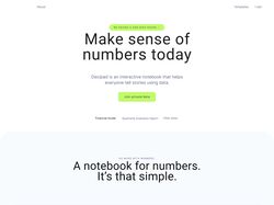 Адаптивная верстка сайта бухгалтерского приложения Decipad