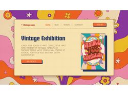 Vintage Exhibition - Landing Page