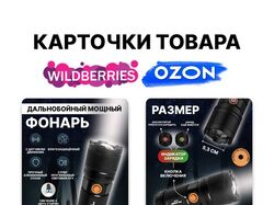 Дизайн карточки товаров для маркетплейсов 