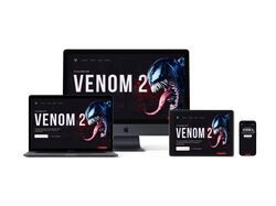 Адаптивная вёрстка многостраничного сайта "Venom" 