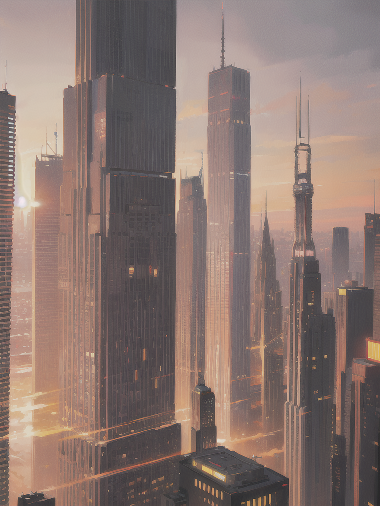 01099-2562605172-_(realistic_1.3), intricate details_, cyberpunk city, tall buildings, sunset.png