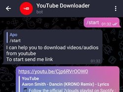 Телеграм бот для скачиваний видео и аудио с YouTube