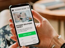 Web page for interior solutions agency 