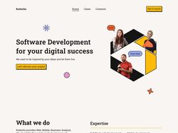 Дизайн главной страницы Software Development agency