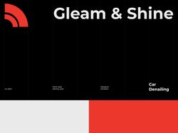 Сайт детейлинг авто "Gleam & Shine"