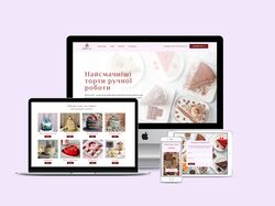 Сайт для кондитерської торти на замовлення Miracle Cake