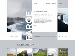 Landing page design for a Travel agency