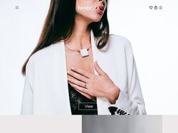 Landing page design for a jewelry store