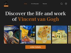 Landing Page Ван Гог