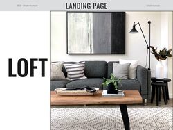 Landing Page-мебель в стиле лофт