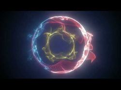 Пример неоновой 3D анимации сферы