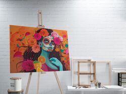 illustrations for a series of drinks "day of the dead"