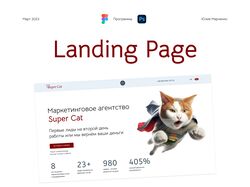 Дизайн landingpage для маркетингового агентства