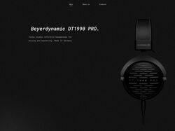 Beyer dynamic landing page (re-design)