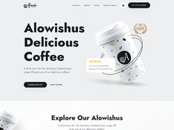 Сайт кофейни Alowishus Delicious