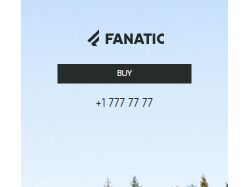 landing page магазина сапбордов Fanatic  с анимацией