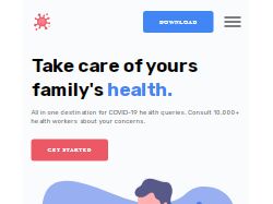 Адаптивная верстка лендинга GoCorona