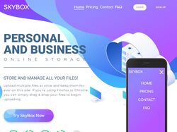 SkyBox- багатосторінковий сайт