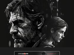 Landing page для игры Last of Us