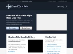 Пример email template