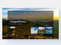 Стартова сторінка сайту туристичних послуг у Карпатах