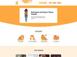 Website design for buying cats.