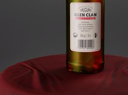 3Д модель алькогольного напитка в бутылке