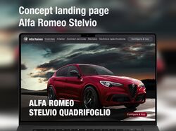 Concept landing page Alfa Romeo Stelvio