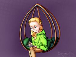 Стилизованный мультяшный портрет 