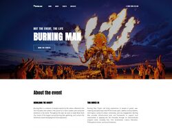 Burning-man лендинг